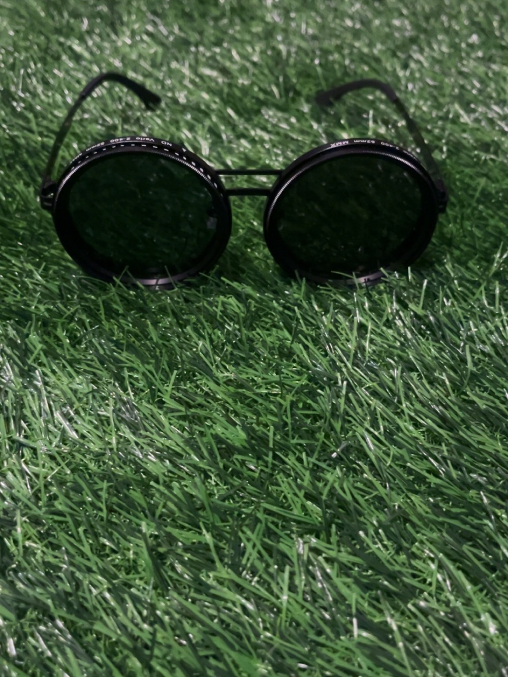 Unbranded Round Black Frame Sunglasses that changes lens from dark to light
